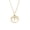 Aries, variant on Women's Cubic Zirconia Zodiac Necklaces Stainless Steel Round Constellation Horoscope Pendant Necklace Taurus