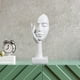 thumbnail image 5 of Estatua artística de cara de mujer creativa y sencilla, personaje abstracto, escultura de mujer pensadora Blanco, 5 of 6