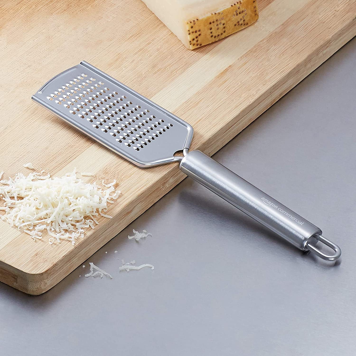 Large Handle Flat Cheese Grater 10 hand held, stainless steel Japan --  5047