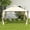 Beige + Steel#753, variant on Walk-In Greenhouse 12x7x7 ft for Outdoor Garden, Portable Hot House with Roll-Up Windows, Zippered Doors, and Reinforced PE Cover, White