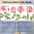thumbnail image 3 of 1 Pcs 2D Flat License Plate Covers & Frames, Pink Roses For Decorative Front, Waterproof For Decoration Aluminum License Plate Covers & Frames Cover For Men Women, 12" X 6", 3 of 7