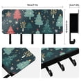 thumbnail image 2 of Christmas Trees Green Mail Holder Organizer Wall Mount with Shelf Key Holder Key Rack with 5 Key Hooks for Wall Decorative, 2 of 6