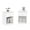 Solid White, variant on Furinno Tidur Nightstand with Handle with One Drawer, Set of 2, Solid White