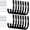 3.5''-14pcs, variant on PETGLE Wall Hooks for Garage Garden, 4 Pack Water Hose Holder, Large Garage Storage Hanger for Ladder Bike Extension Cord Tool, Wall Mount l Hooks, Black Heavy Duty 8 inch Long Hook