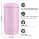 thumbnail image 5 of Enfriador de Latas MoreFeel 4 en 1 de Acero Inoxidable Aislado Rosa, 5 of 7