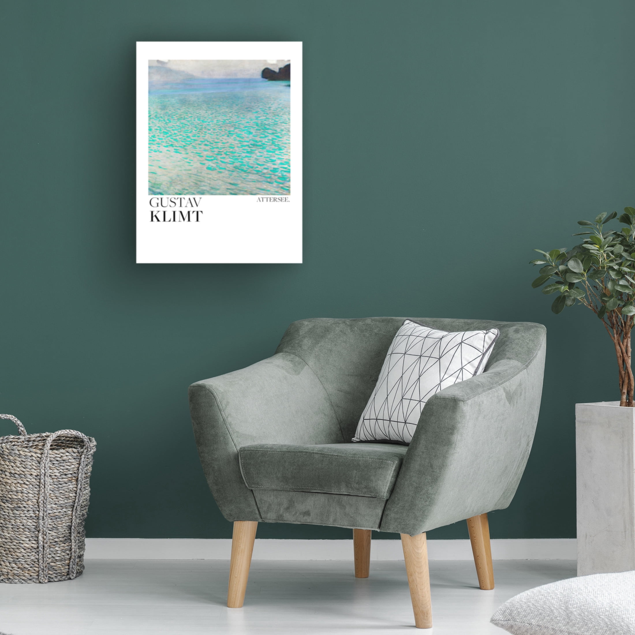 Canvas Wall Art - Pictufy 'Attersee 1900 Poster' Wall Art for Living Room, Bedroom, or Office D?cor by Trademark Fine Art - 18 x 24 Inches