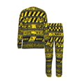 thumbnail image 4 of Mens 2 Pack Pajama Set Long Sleeve Pajamas Top and Pants Pjs Set Loungewear, Danger Caution Warning Police Stripe, 4 of 6