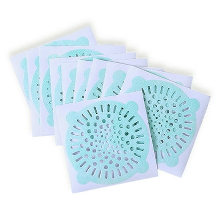 

Thinsont 10Pcs Hair Catcher Anti-blocking Floor Drain Sticker Stopper Sewer Outfall Strainer Bathroom Bathtub Toilet Shower Accessories Green