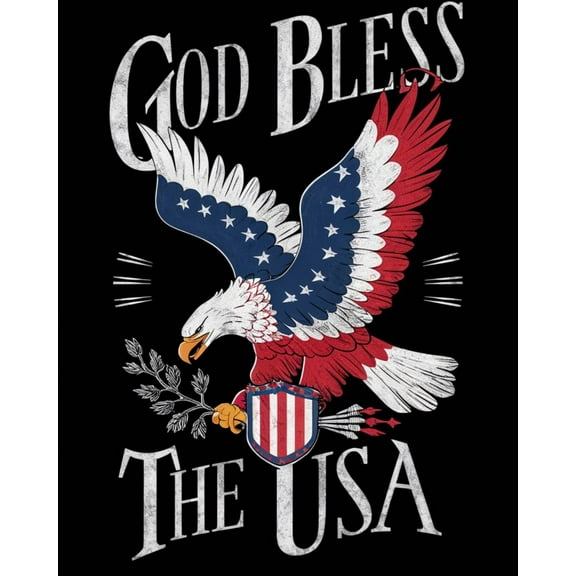 Paint by Numbers for Adults - Eagle America - Acrylic Easy Paint by Numbers for Adults Beginner DIY Painting by Numbers for Gift Home Wall Decor 16”W x 20”L-