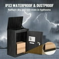 thumbnail image 5 of Package Delivery Boxes for Outside,Large Parcel Drop Boxes with Secure Storage,Anti-Theft Galvanized Steel,Waterproof Lockable Parcel Storage Box for House, Porch, Curbside, 5 of 6