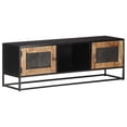 thumbnail image 3 of vidaXL TV Stand TV Unit Sideboard TV Console Media Cabinet Rough Mango Wood, 3 of 11