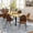 Suede Brown, variant on Homy Casa 7 Piece Dining Table Set with 6 Grey Upholstered Chairs, Rectangular Kitchen Table Set