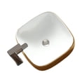 thumbnail image 6 of Fine Fixtures MV1616GO 16 x 16 ft. Square Modern Vessel Sink, Gold Finish & White on Inside, 6 of 8