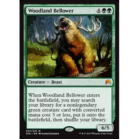 MtG Origins Mythic Rare Woodland Bellower #207