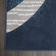 thumbnail image 2 of Gray Circles Rings Modern 5x8 Area Rug Contemporary Carpet Rugs - Actual Size 5'2" x 7'4", 2 of 6