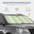 thumbnail image 4 of Salouo Light green argyle Pattern Car Windshield Sun Shade Foldable | Front Windshield Shade for Sun, Heat and UV Rays | Interior Sun Protection-Small, 4 of 6