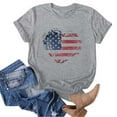 thumbnail image 4 of Duqingm 250 Anniversary Usa Shirt 250th Anniversary USA Shirt Womens 250 Years Semiquincentennial V Neck T-Shirt American Flag Graphic Tee Casual Top Grey,XL, 4 of 5
