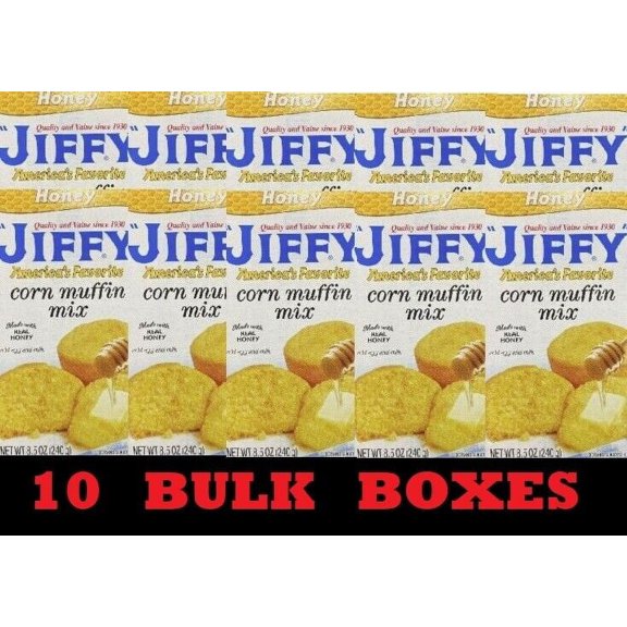 10x Jiffy HONEY Corn Muffin Mix 8.5 Oz Baking Cornbread Muffin 10 BOXES BULK