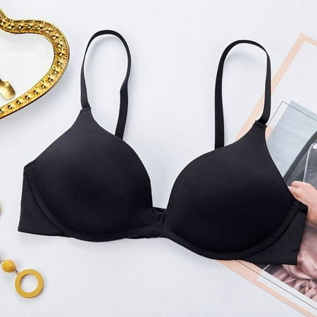 

SweetCandy Japanese Ultra-thin Sling Style Fashion Simple Pure Color Four Seasons All-match Comfortable Girl Seamless Adjustable Bra