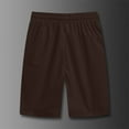 thumbnail image 4 of Enjoytime Mens Athletic Shorts Solid Color Drawstring Ice Silk Drying Casual Running Plus Size Shorts with Elastic Waist and Pockets Brown XXXL, 4 of 6