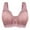 Coffee, variant on JGTDBPO Front Closure Bras For Women Plus Size Adjusted Comfortable Lace Bras Front Snap Bras Post Surgery Vest Breathable Gathering Front Opening Buckle Bra Wireless Minimizer Bra Everyday Bar