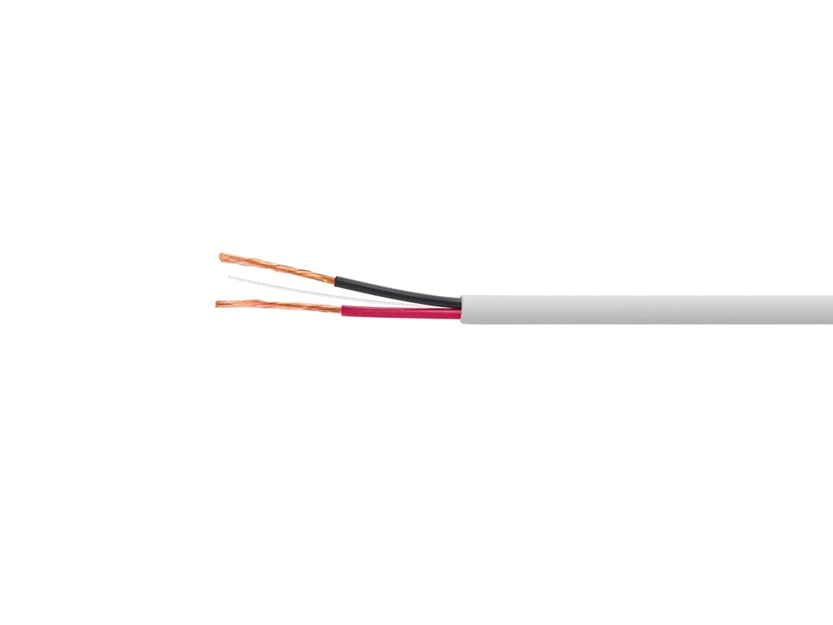 Monoprice Speaker Wire, CL3 Rated, 2-Conductor, 18AWG, 250ft, White