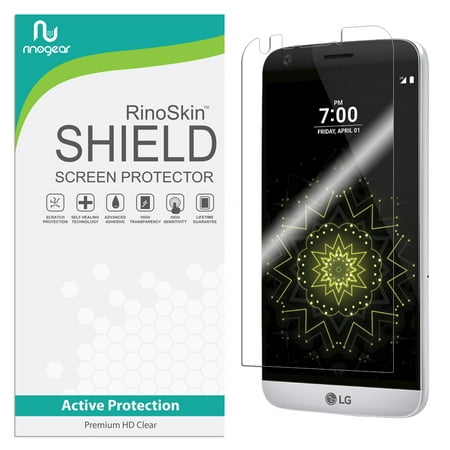 RinoGear Screen Protector for LG G5 (2016) Case Friendly Accessories Flexible Full Coverage Clear TPU Film