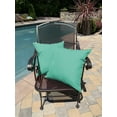 thumbnail image 5 of 2-Piece Outdoor Pillow Covers 12 x 18 inch Patio Decorative Lumbar Throw Pillow Covers (12" x 18" Solid, Aqua), 5 of 7