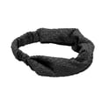 thumbnail image 3 of Unique Bargains 1 Pc Headband Lace Double Layer Wide Hairband for Women Black, 3 of 5