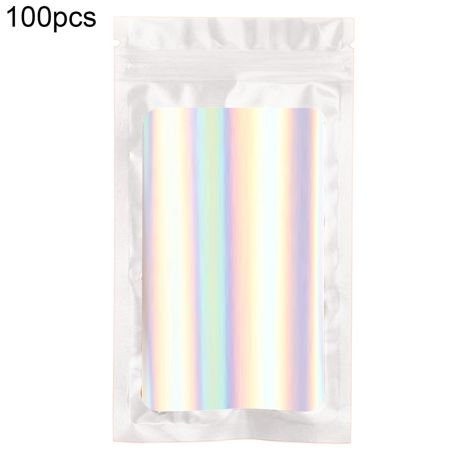 High quality white plastic ziplock product bags with display window 18cm x 12cm 