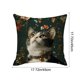 thumbnail image 4 of CaiYueKe Modern Linen Pillow Cover 45x45cm - Cute Animal Print Washable Decorative Cushion Case with Zipper for Living Room Bedroom Sofa Chair Home Decor, Cozy Soft Throw Pillow Slipcover, 4 of 7