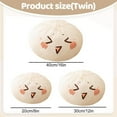 thumbnail image 3 of Xinyat Giant Dumpling Squish Dumpling Squish Toy Large Dough Stuffed Bun Sensory Soft Decompression Doughs Bun Shape Throw Pillow for Kids and Adults Bun-Shaped Pillow, Round-Eyed Bun Design, 20Cm, 3 of 9