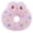 Pink, variant on mdesiwst Donut Shape Cat Toy, with Natural Catnip And Rattle Paper, PP Cotton Filling Cat Teaser Toy, Chew Bite Anxiety Relief Pet Toy, for Cats Teeth Grinding Indoor Play