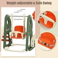 thumbnail image 5 of Costway 6 in 1 Toddler Slide and Swing Set Climber Playset w/ Ball Games Orange, 5 of 10