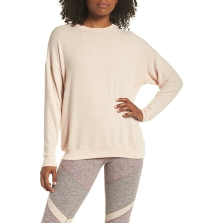 Crewneck Sweaters - Womens Long Sleeve Stretch Crewneck Sweater XS