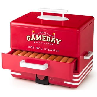 Nostalgia Diner Style Hot Dog Steamer and Bun Warmer, Home Cooker