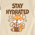 thumbnail image 3 of Instant Message - Stay Hydrated Shiba Inu - Youth Girls Fitted Short Sleeve T-Shirt, 3 of 6