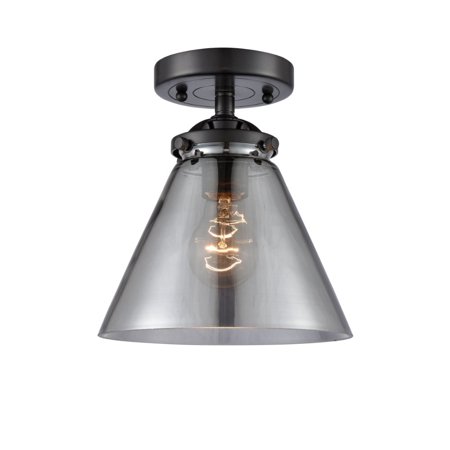 

Innovations 284-1C-OB-G43-LED Large Cone 1 Light Semi-Flush Mount part of the Nouveau Collection Oil Rubbed Bronze