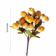 thumbnail image 2 of Hiroekza Rose Artificial Flowers 5 Forks 15 Heads UV Resistant Real Looking Fake Flowers for Outdoor Indoor Home Patry Wedding Decoration Yellow, 2 of 6