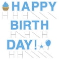 thumbnail image 2 of Vispronet Happy Birthday Yard Sign Set with Stakes – Each Letter is 18in Tall – Includes Bonus Star, Cupcake and Balloon – Weather-Resistant Signs and Steel Stakes (Sky Blue), 2 of 7
