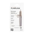 thumbnail image 2 of Finishing Touch Flawless Brows Eyebrow Hair Remover for Women, Electric Eyebrow Razor for Women with LED Light for Instant and Painless Hair Removal, Blush & Rose Gold, 2 of 9