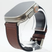 Apple Watch Ultra 2 Leather Band - Dark Brown 49mm Compatible with Apple Watch Ultra 2 / Ultra 1 Bracelet