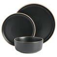 thumbnail image 5 of Gibson Home Zuma 18 Piece Dinnerware Set - Black, 5 of 5