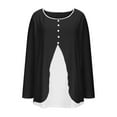 thumbnail image 2 of Lmnyox Women's Tunic Tops S-5XL Long Sleeve Scoop Neck Fashion Shirts Fall Trendy 2 in 1 Blouses Outfits, 2 of 7