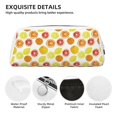 thumbnail image 4 of Uemuo Lemon Orange Printed Leather Pencil Case, Pencil Pouch, Portable Pencil Bag, Pen Case for& Office, 4 of 7