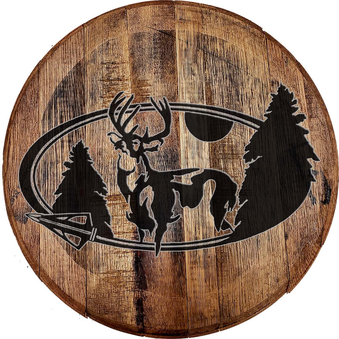 Bar Sign Dear Hunting Archery Bow Hunting Bar Wall Decor Bourbon Barrel