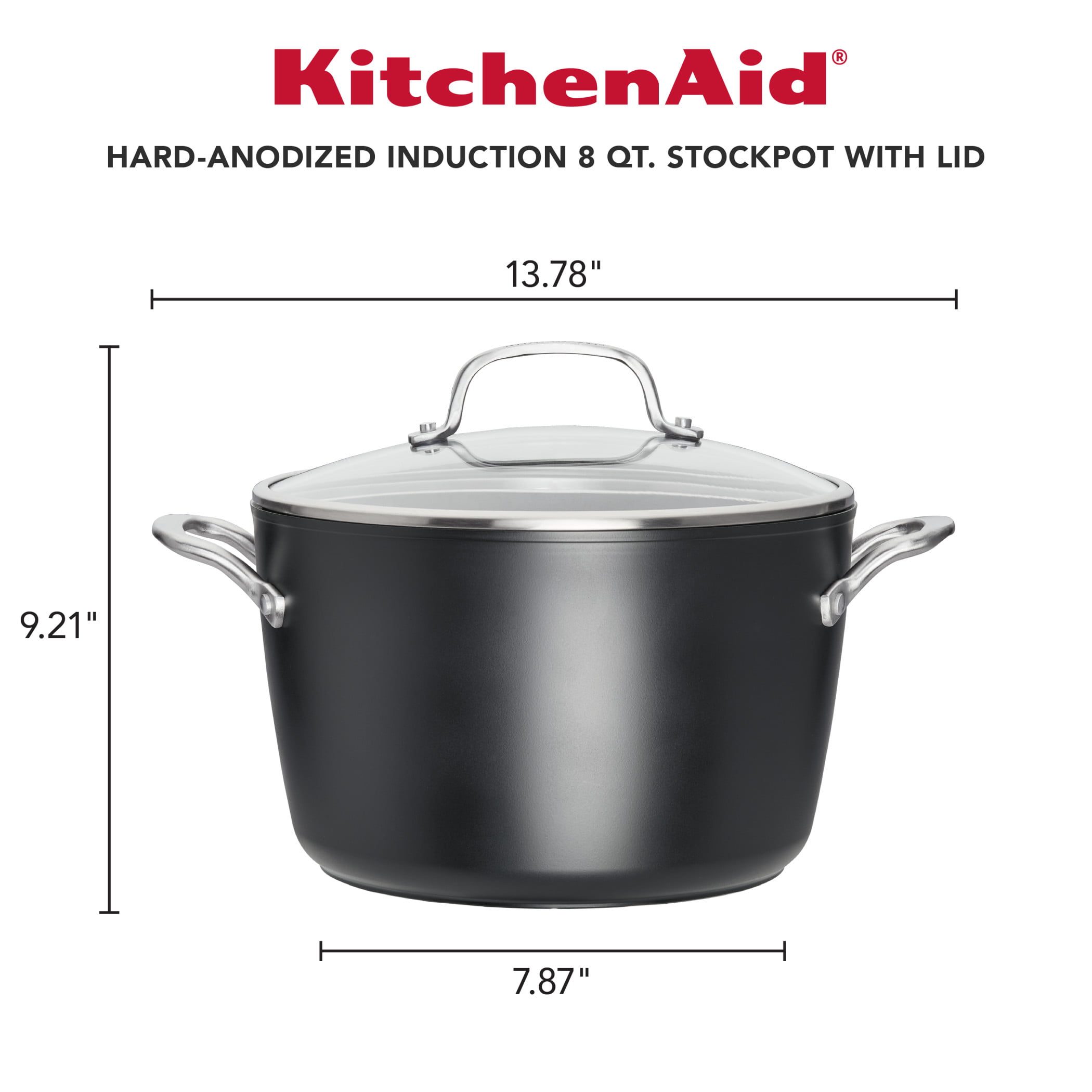 All-Clad All Clad 8 Qt 7.6L Stockpot Anodized Nonstick No Lid Pre-Owned 