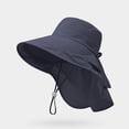 thumbnail image 4 of Wide Brim Sun Hat with Neck Flap, Foldable Breathable Bucket Hat for Women Men, Lightweight UV Protection Fishing Hiking Beach Summer Travel Cap, 4 of 6