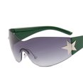 thumbnail image 1 of Gafas de sol deportivas Punk Y2k, lentes de diseñador de marca de lujo, una pieza alrededor, gafas femeninas de cinco estrellas, 1 of 5