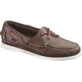 thumbnail image 2 of Sebago Womens Docksides Leather Boat Shoes in Brown Elk, 2 of 8